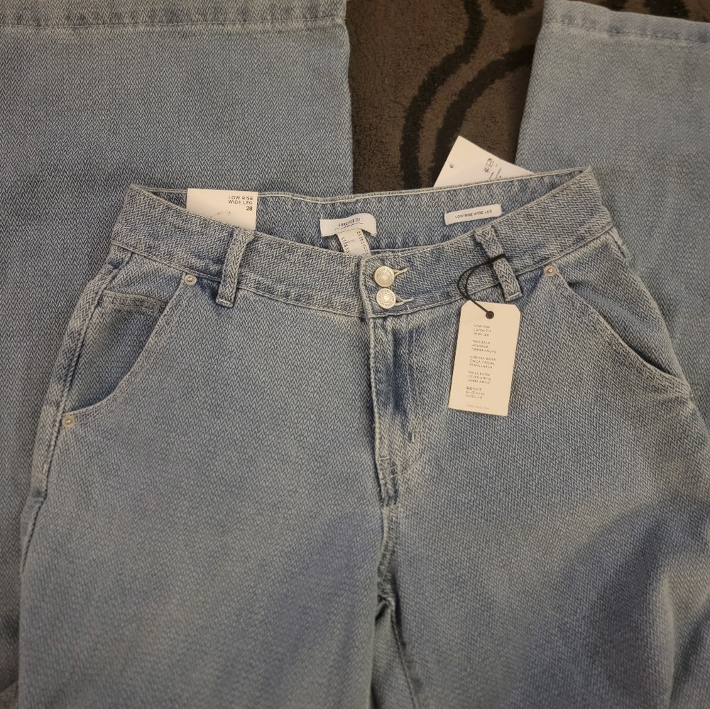 womens forever21 wide leg jeans